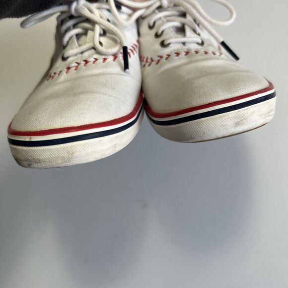 Keds Baseball Stitch Canvas Women's Size 10 Sneakers Shoes White Lace Up - Picture 9 of 10